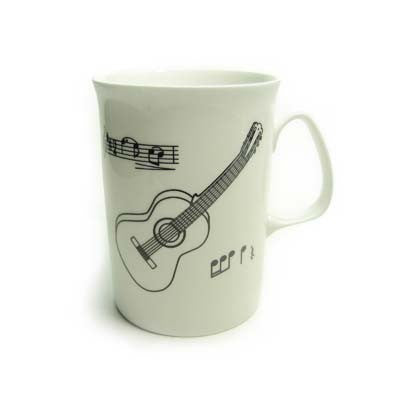 'Guitar' English Fine-Bone China Mug
