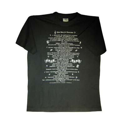 'Nota Bene for Musicians' Cotton T-shirt